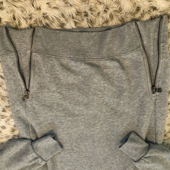 American Eagle Tunic sweatshirt zipper gray XS - Picture 5 of 7